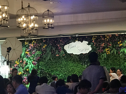 婚宴 backdrop 名牌